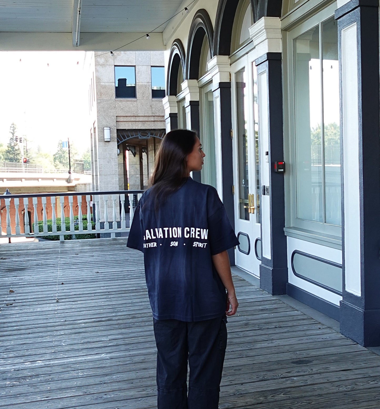 TRINITY | “SALVATION CREW” T-SHIRT | NAVY BLUE