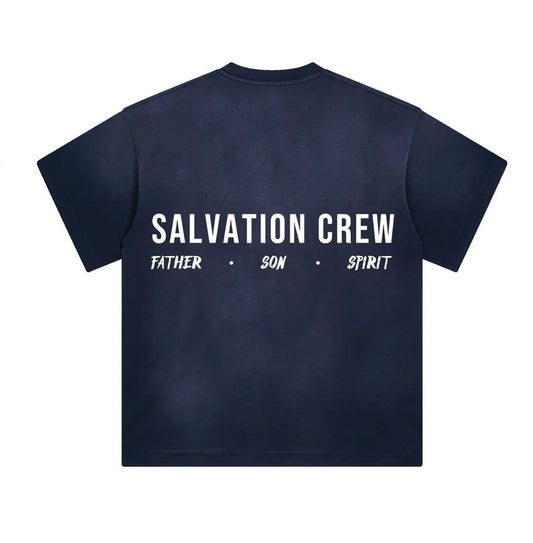 TRINITY | “SALVATION CREW” T-SHIRT | NAVY BLUE