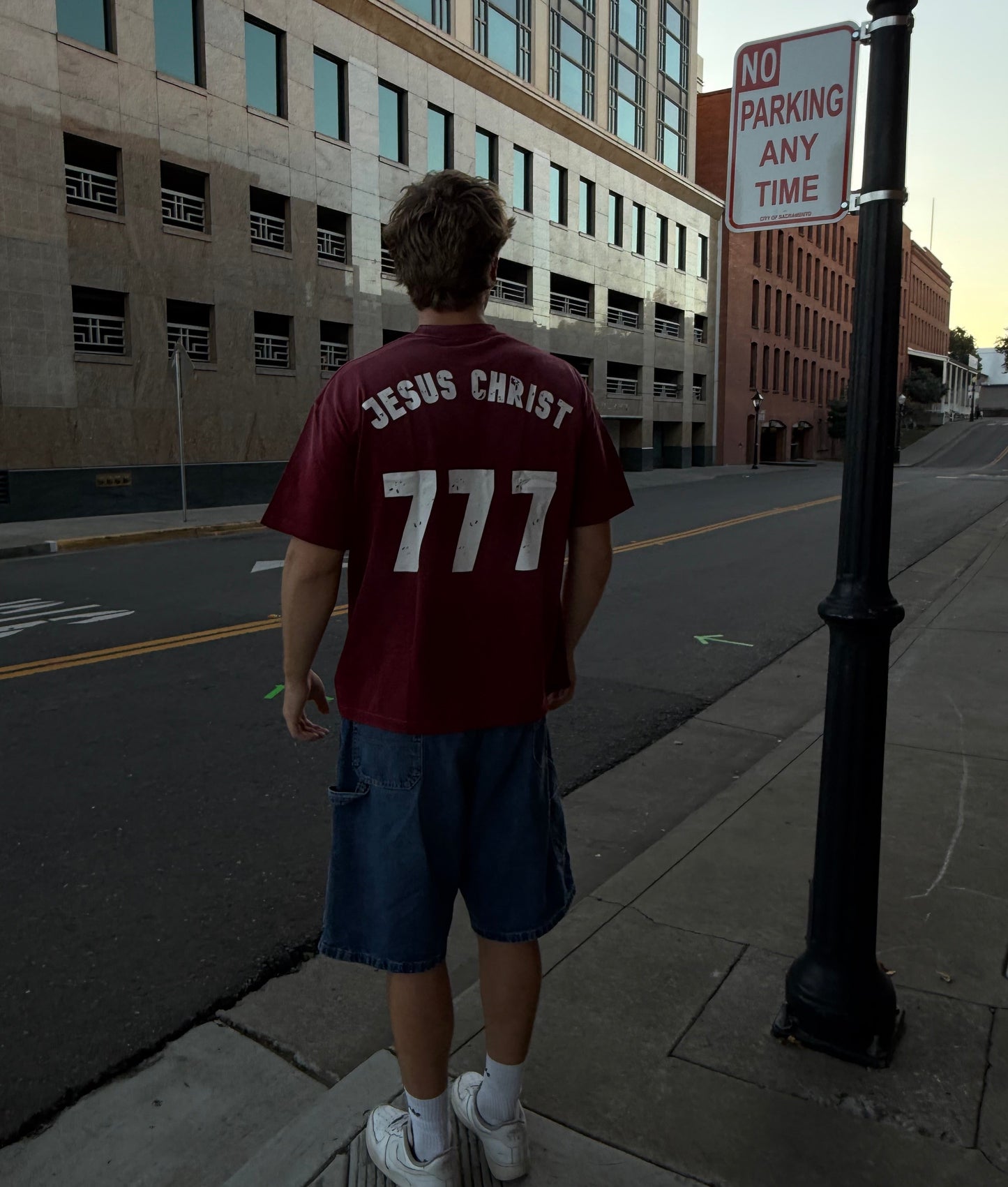 TRINITY | “777” T-SHIRT | DARK RED