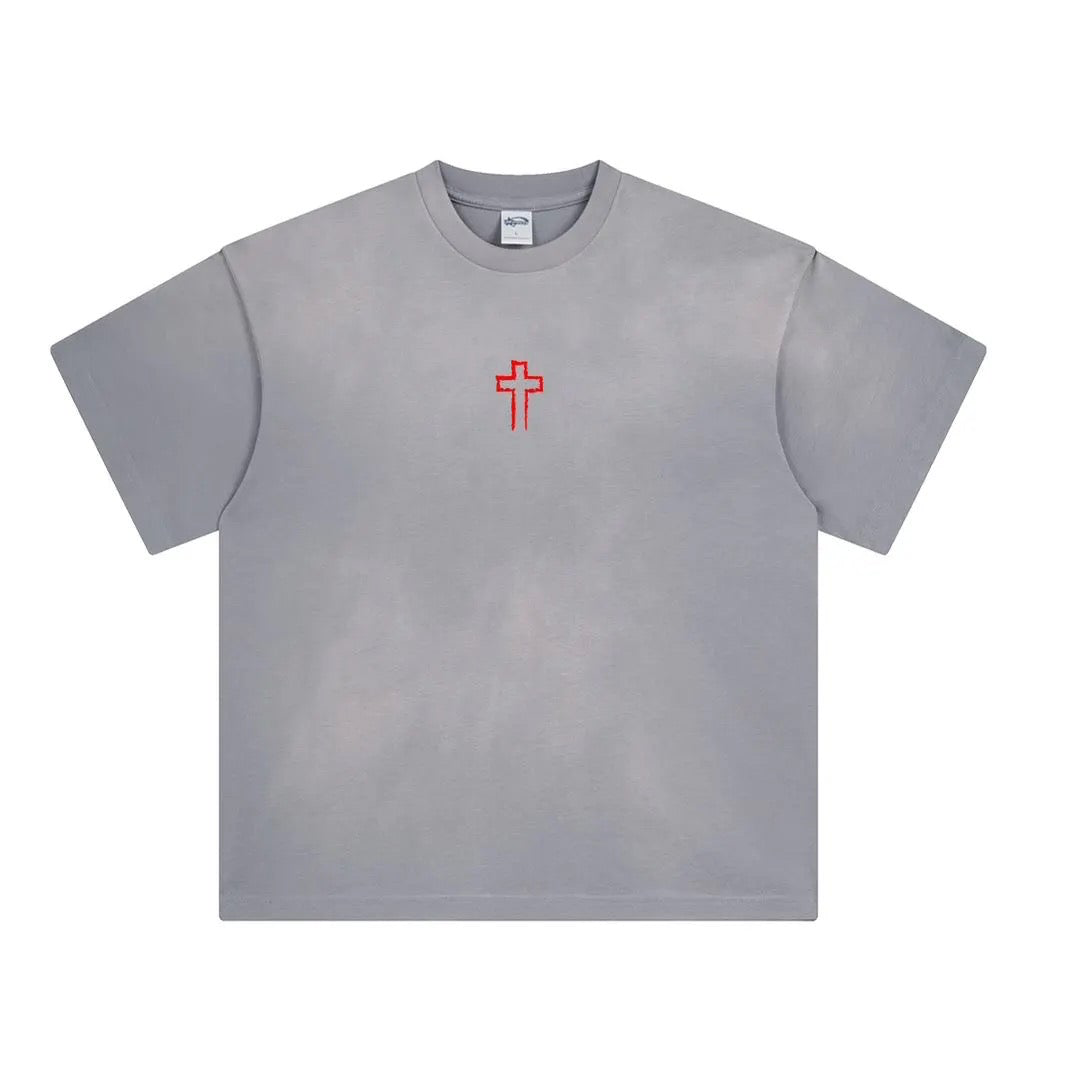 TRINITY | “I HOPE” T-SHIRT | WASHED GREY